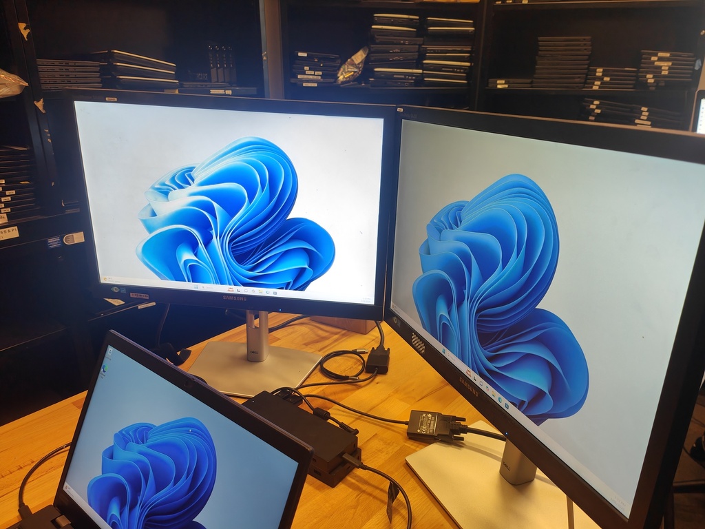 Dual 22" Samsung S22C450 monitor bundle + HP G4 Dock 