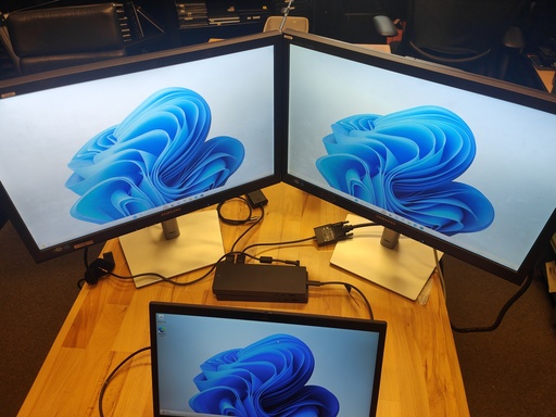[S22A450BW] Dual 22" Samsung S22C450 monitor bundle + HP G4 Dock 